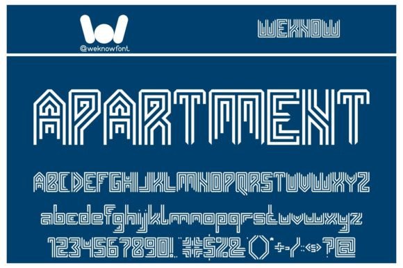 Apartment Typeface: A Modern Display Font for Clean Brand Identity