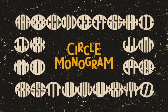 Circle Monogram Typeface Review: Charming Display Font for Digital Brands