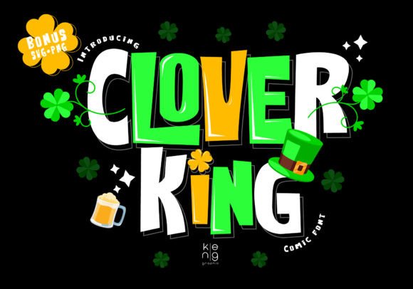 Clover King Typeface: Elevate Your Handmade Brand Identity