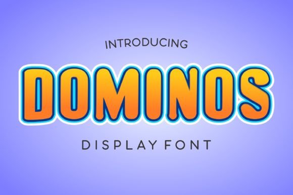 Dominos: A Playful Display Typeface for Modern Editorial Design