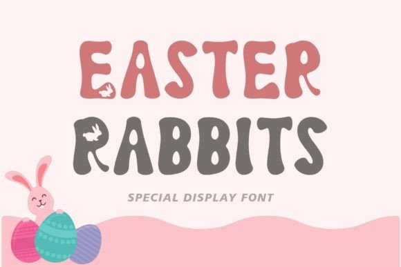 Easter Rabbits Display Font for Whimsical Craft Projects