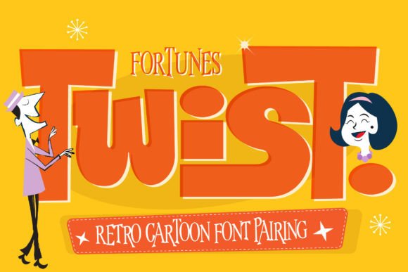 Fortunes Twist: A Playful Display Typeface for Creative Brands