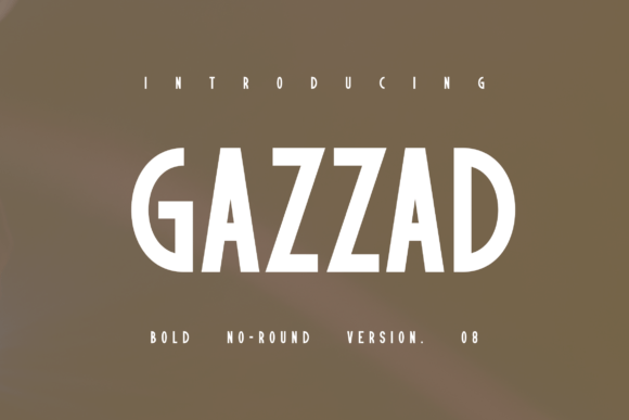 Gazzad: A Bold Display Typeface for High-Impact Web Design