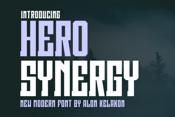 Hero Synergy: A Bold Display Font for Modern Editorial Design