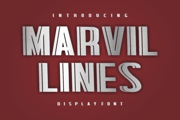 Marvil Lines: A Bold Display Font for Modern Editorial Design
