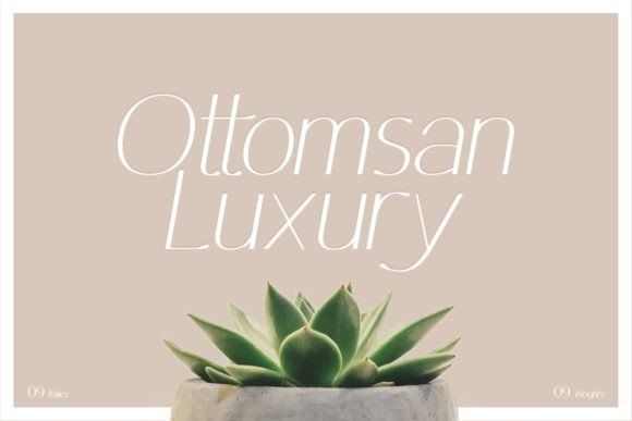 Ottomsan: The Luxury Display Typeface for Editorial Design