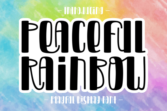 Peaceful Rainbow: A Bold Display Typeface for Editorial Impact
