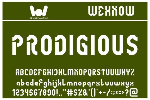 Prodigious: The Display Typeface for Bold Brand Identity