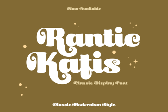 Rantic Kafis: A Bold, Elegant Display Typeface for Modern Branding