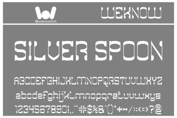 Silver Spoon: A Display Font for Editorial Design and Brand Identity