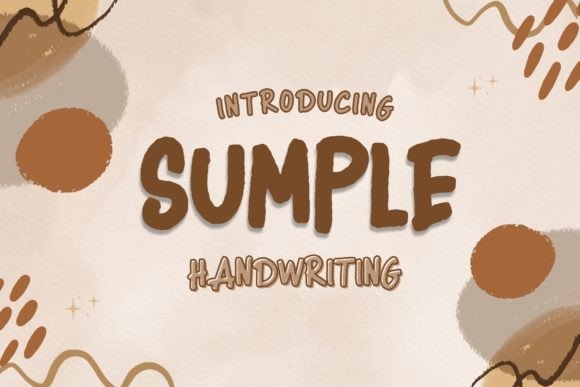 Sumple: A Modern Display Typeface for Editorial Design