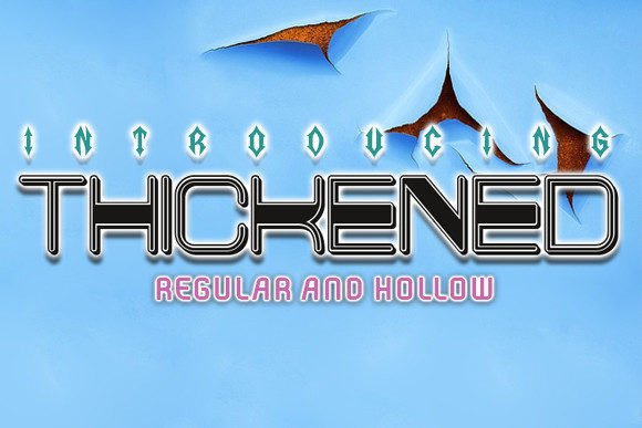 Thickened: A Bold Display Typeface for Modern Editorial Design