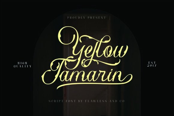 Yellow Tamarin: A Bold Display Typeface for Handmade Branding